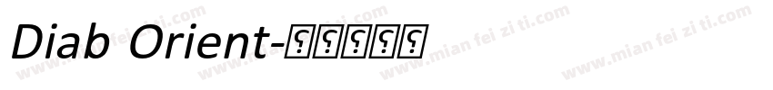 Diab Orient字体转换